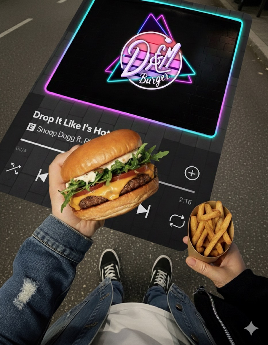 Hamburguesa y patatas D&M Burguers — experiencia completa